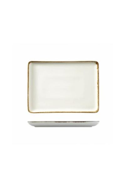 Kütahya Porselen Nano Krem Düz Tabak 30*22 Cm 801R14