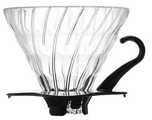 Dripper V60 02 Cam (Siyah)