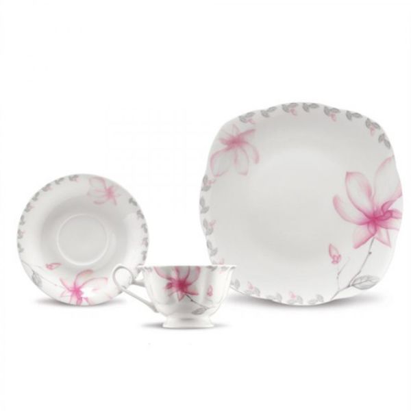 Kütahya Porselen Bone China 44 Parça 50105 Desen Kahvaltı Takımı
