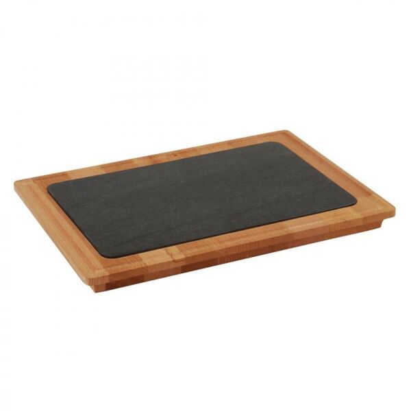 Lava Porselen Plakalı Ahşap Et Tahtası 25x35 cm