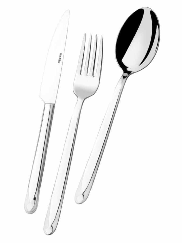 Narin Asellus Serisi Sade Çatal,Kaşık,Bıçak Takımı 89 Parça Sandık Set