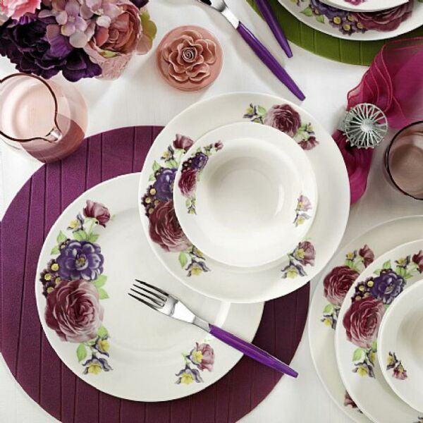 Kütahya Porselen Bone Jasmine 24 Parça Yemek Seti 9416