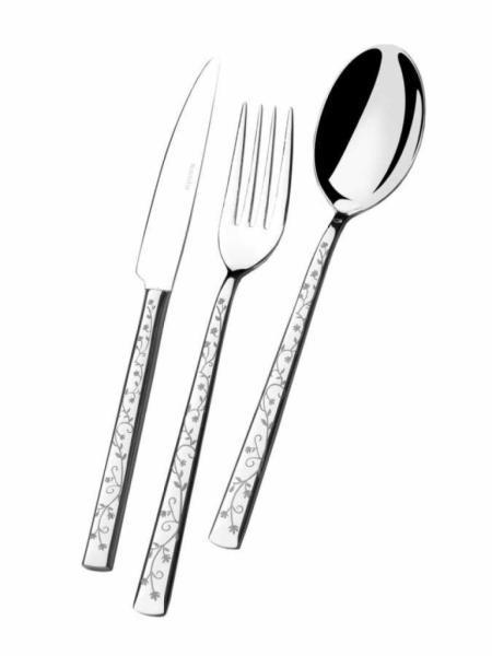 Narin Antares Serisi Desenli Çatal,Kaşık,Bıçak 89 Parça Sandık Set