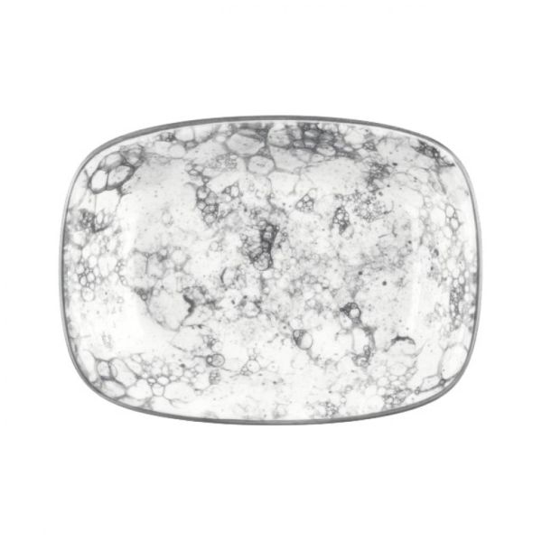 Bonna Rocks - Black Dikdörtgen Tabak 17 Cm
