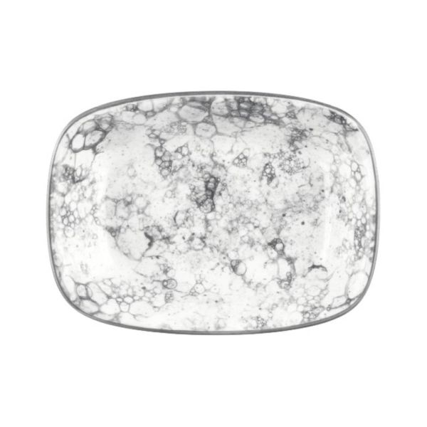 Bonna Rocks - Black Dikdörtgen Tabak 14 Cm