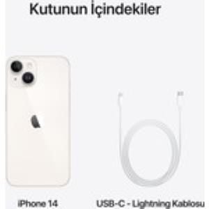 Apple iPhone 14 128 GB Beyaz Cep Telefonu (Apple Türkiye Garantili)