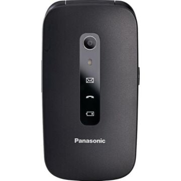 Panasonic KX-TU550EXB Katlanabilir Renkli Ekran 4g Tuşlu Siyah Cep Telefonu (Türkiye Distribütör Garantili)