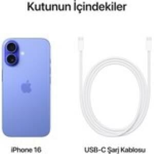 Apple iPhone 16 128GB Lacivert  Cep Telefonu (Apple Türkiye Garantili)