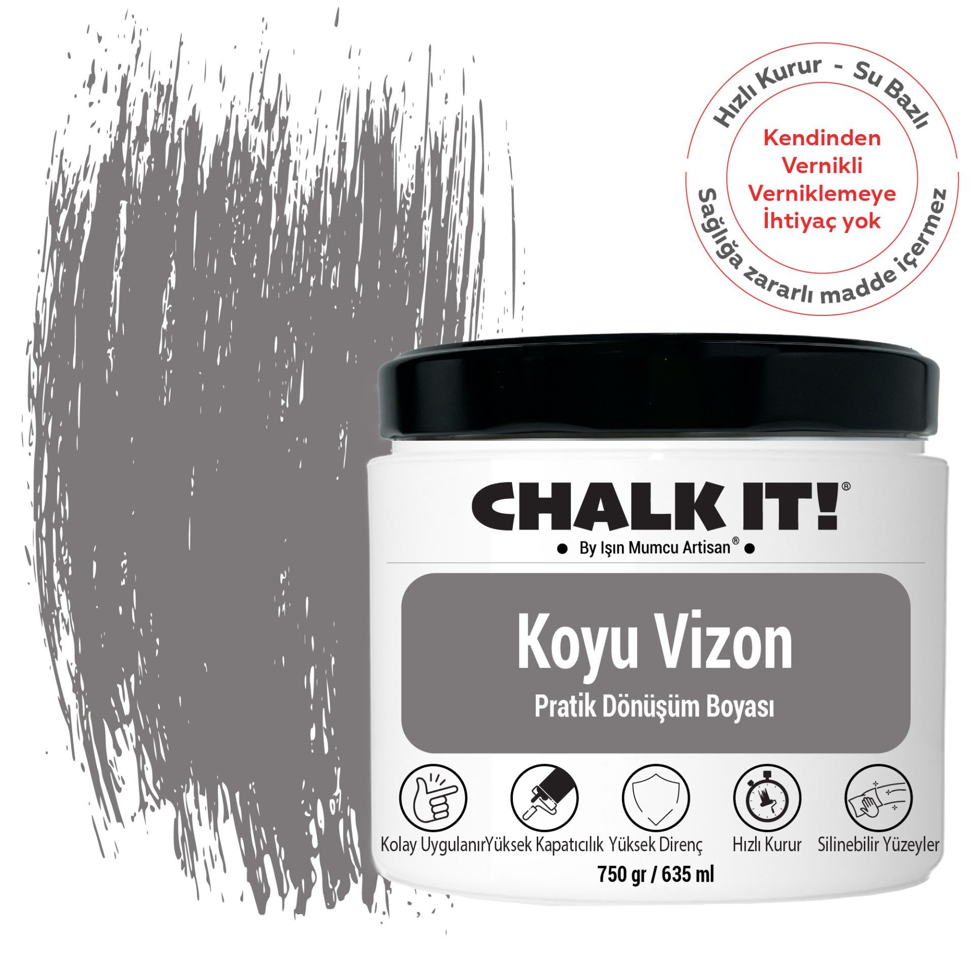 Chalk It Koyu Vizon