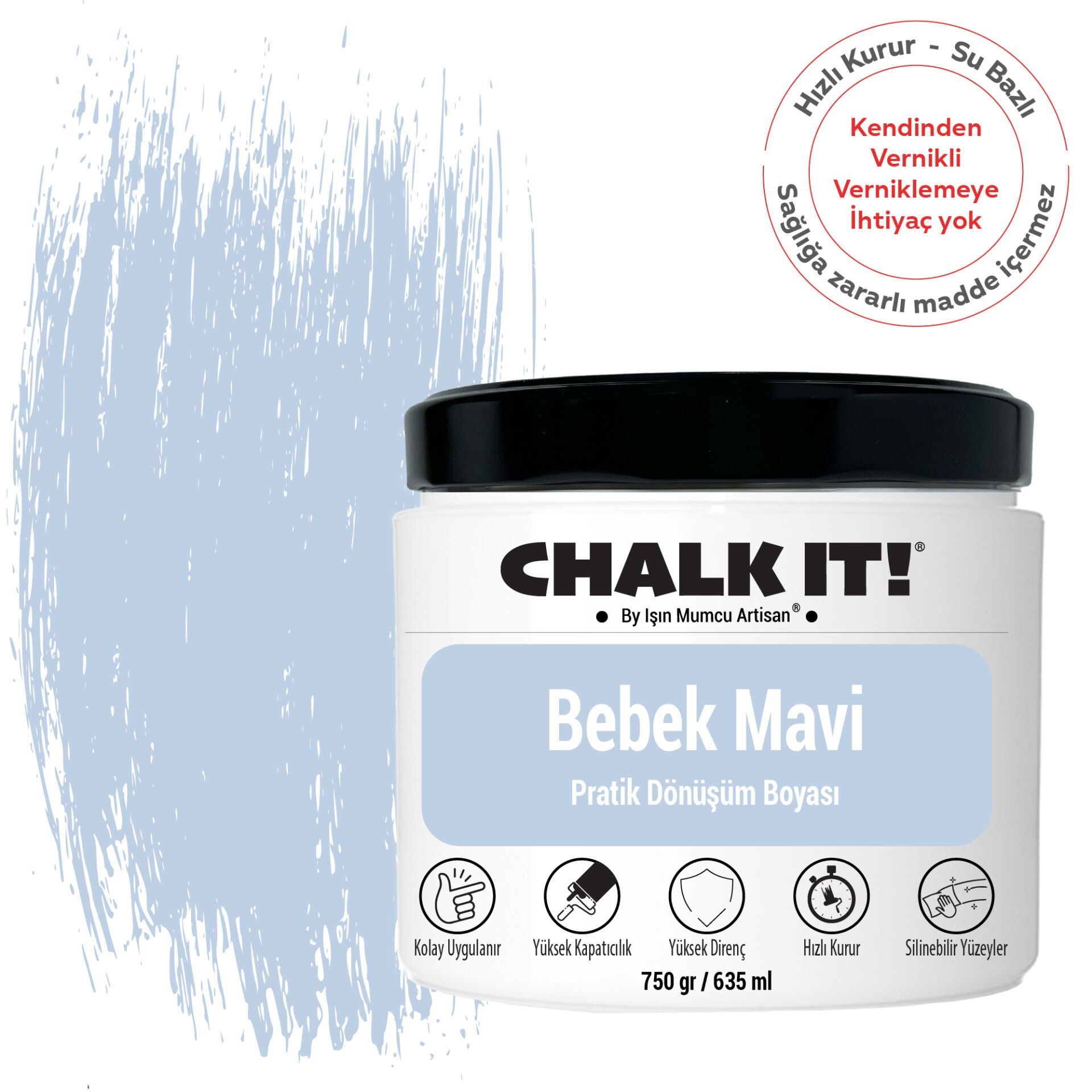 Chalk It Bebek Mavi