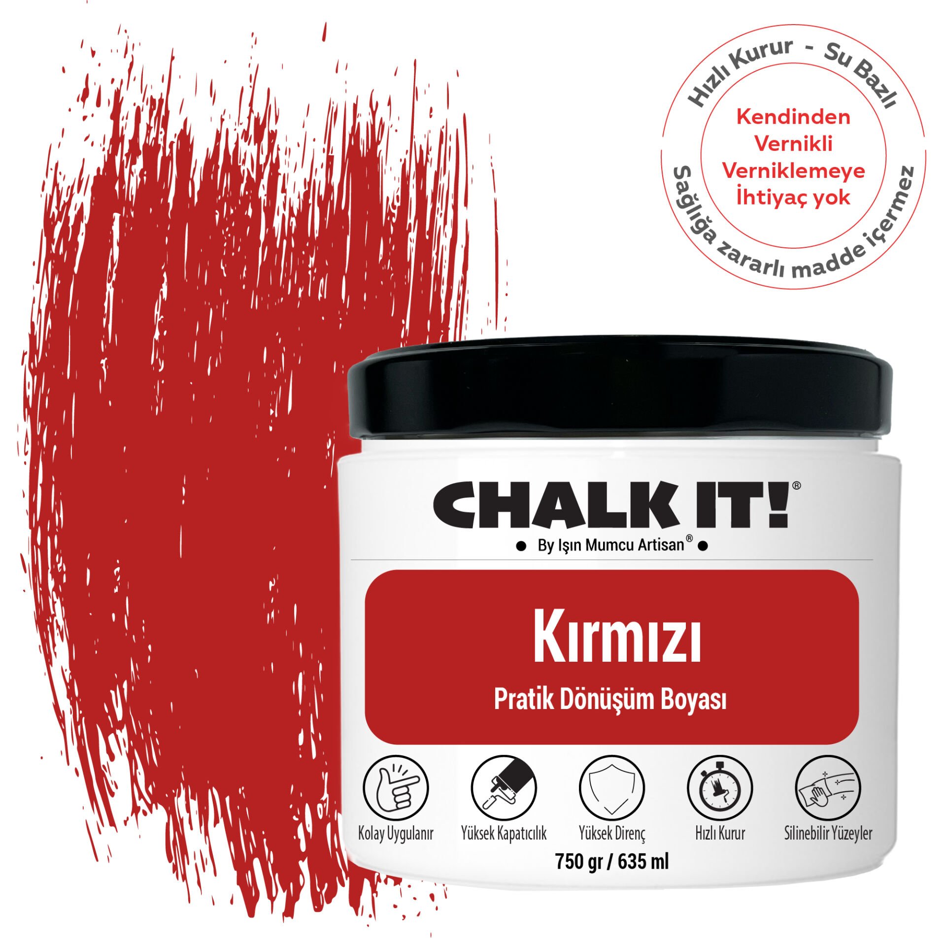 Chalk It Kırmızı