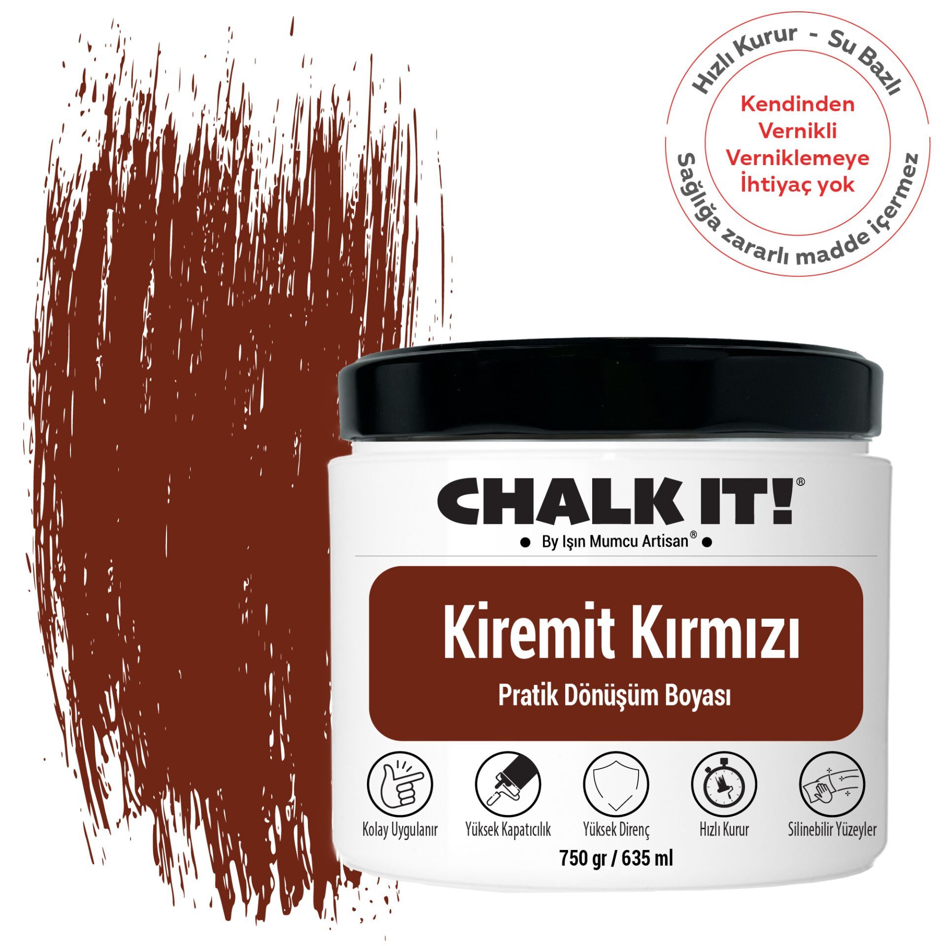 Chalk It Kiremit Kırmızı