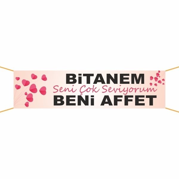 Beni Affet Pankart-5 75x300 cm