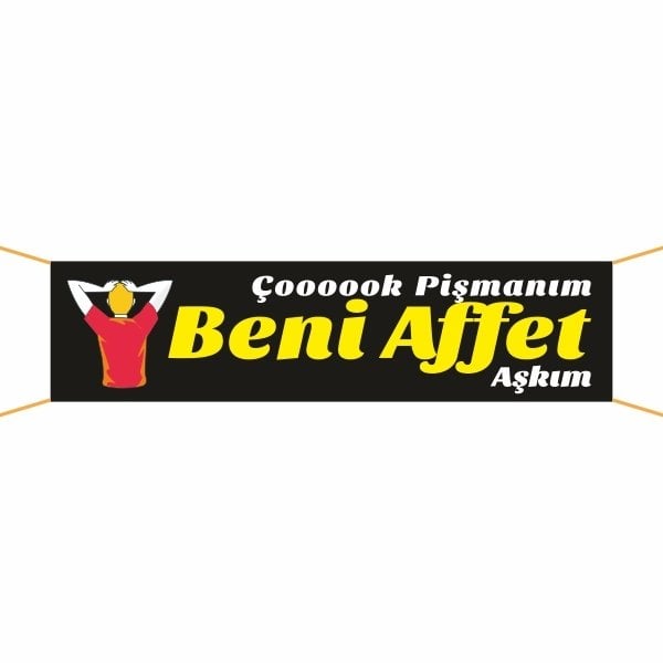 Beni Affet Pankart-8 75x300 cm