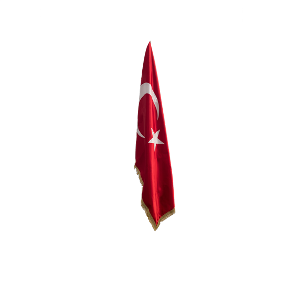Türk Saten Makam Bayrağı (Telasız Simli)