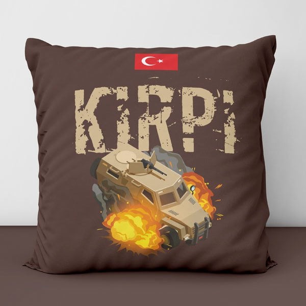 Kirpi Temalı Baskılı Yastık-2