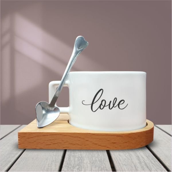 Love Temalı Kahve Fincanı-002