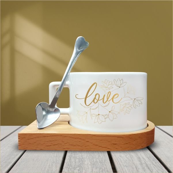Love Temalı Kahve Fincanı-004