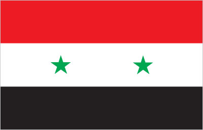 Suriye 15x22,5 Masa Bayrağı (Direksiz)