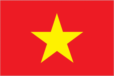 Vietnam 15x22,5 Masa Bayrağı (Direksiz)