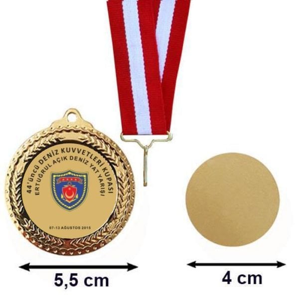 Altın Madalya 5,5 cm 10 Adet-001