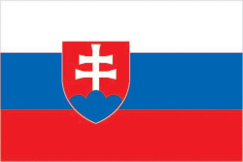 Slovakya 15x22,5 Masa Bayrağı (Direksiz)