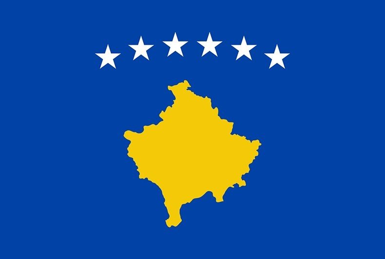 Kosova 15x22,5 Masa Bayrağı (Direksiz)