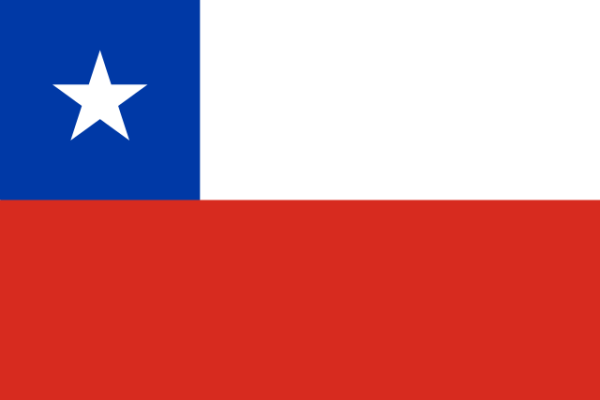 Şili 15x22,5 Masa Bayrağı (Direksiz)