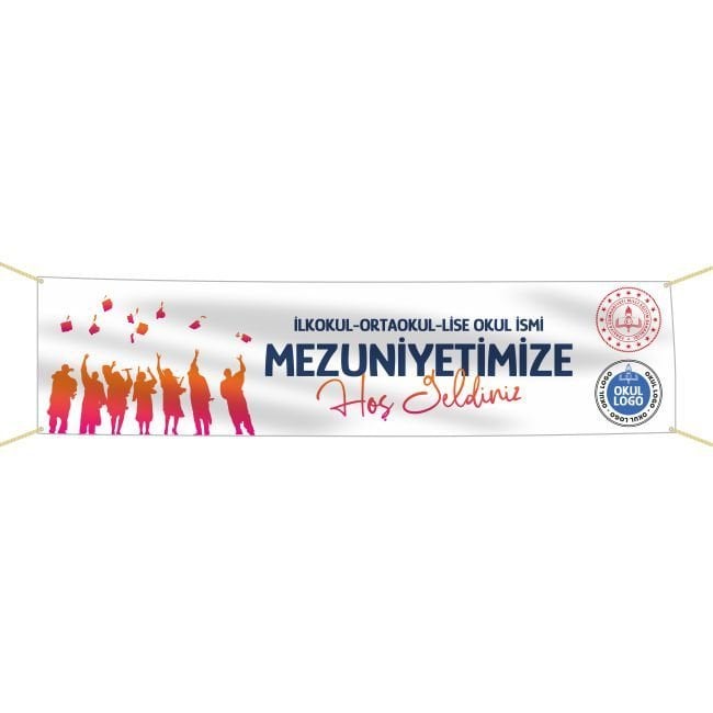 Mezuniyet Pankartı-2- 75x300 cm