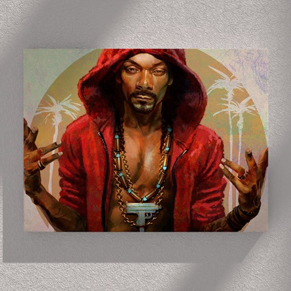 Snoop Dogg Karikatür Kanvas Tablo 30x45 cm