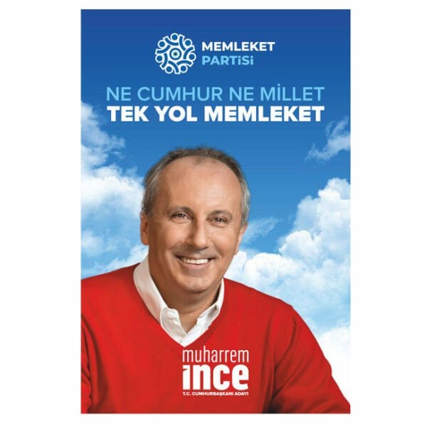 Muharrem İnce Kumaş Seçim Posteri 200x300 cm