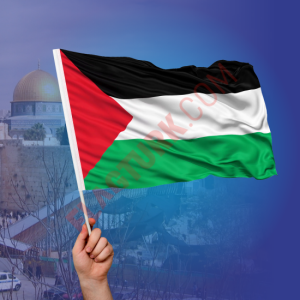 Filistin Bayrağı Sopalı 70x105