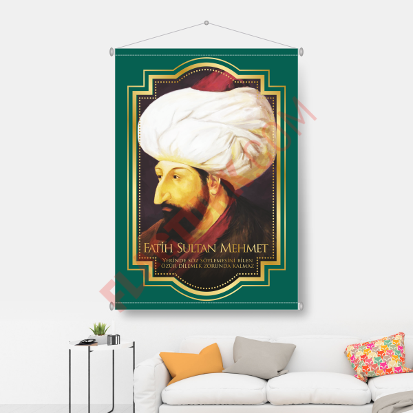 Fatih Sultan Mehmet Bayrağı 70x100