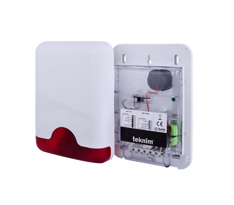 Vas-741rp Kırmızı Pencereli Harici Siren VAS-741RP