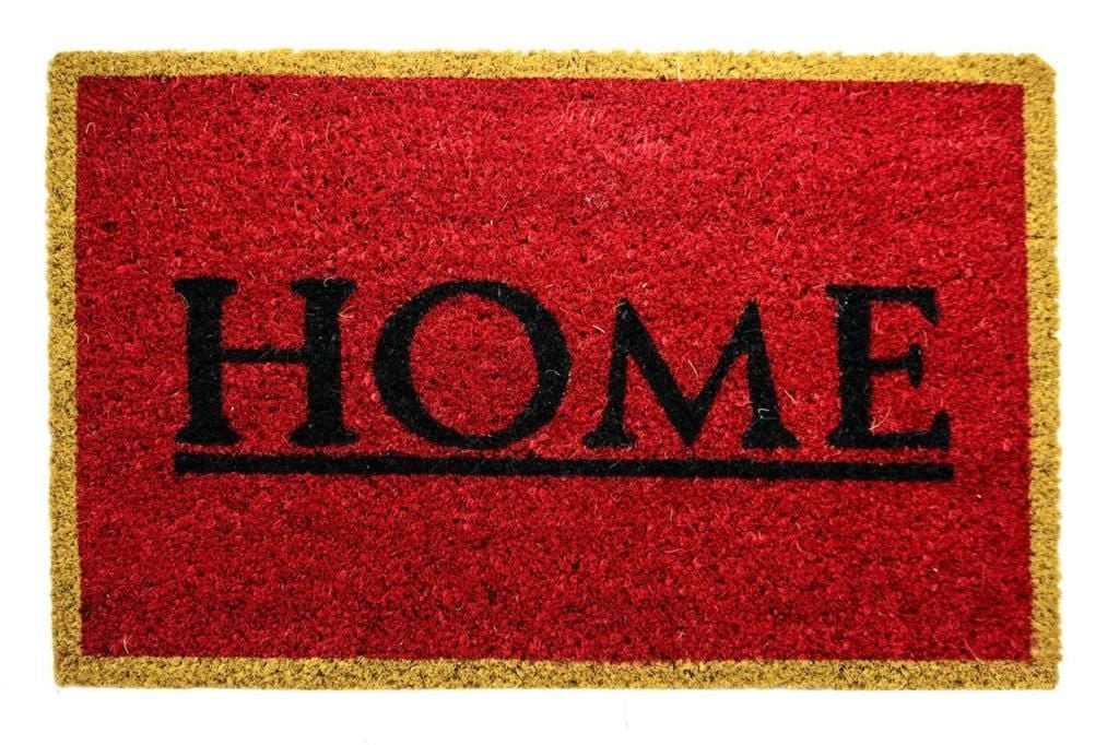 Giz Home Koko Kapı Paspası 40X60 Bej Çerçeveli Kırmızı Home