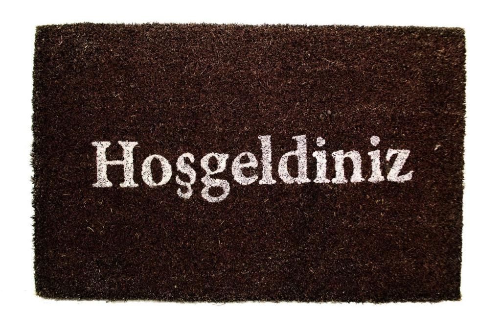 Giz Home Koko Kapı Paspası 33X55 Koyu Kahve Hoşgeldiniz