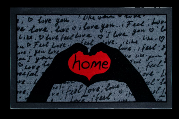 Giz Home İtalyan Format Kapı Paspası 40X68 I Feel Love