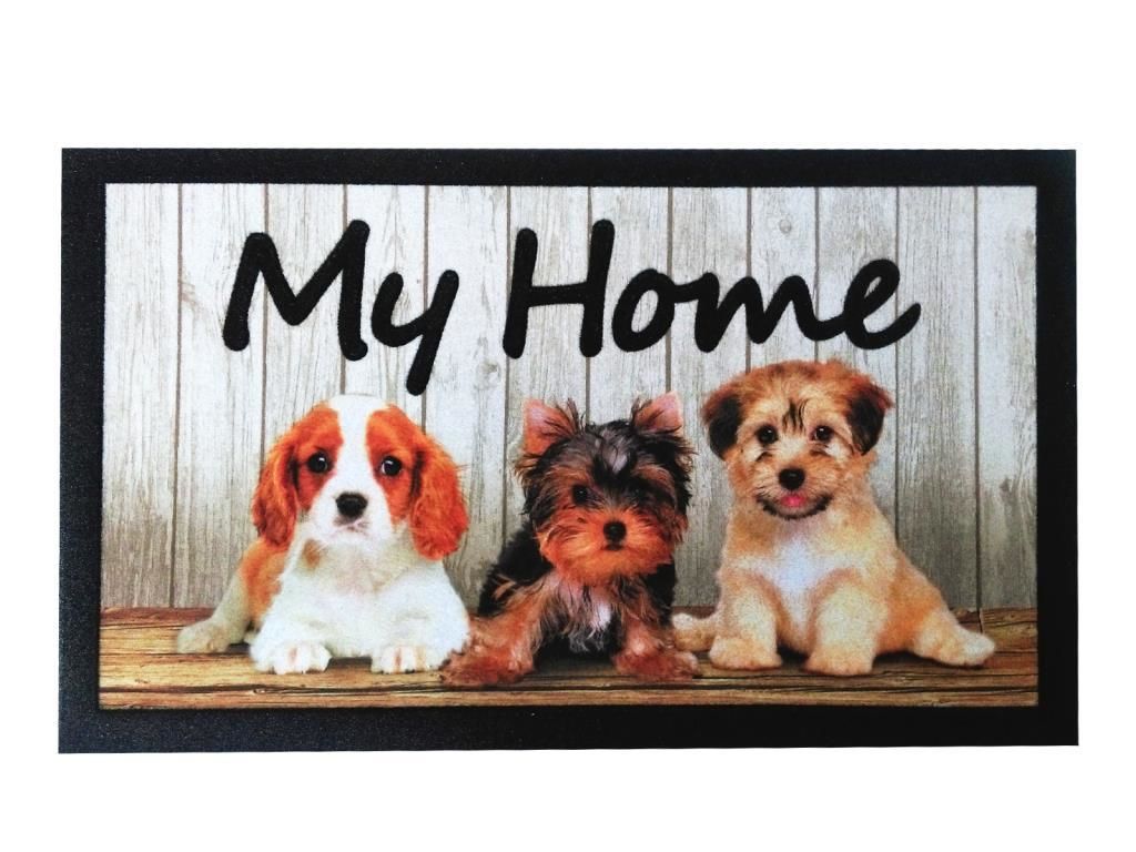 Giz Home İtalyan Format Kapı Paspası 40X68 My Home Köpekler