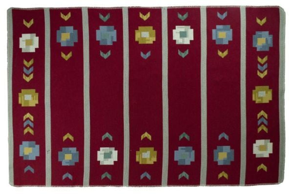 Giz Home Molly Çift Taraflı Kilim Ml13 Kırmızı Etnik Desen