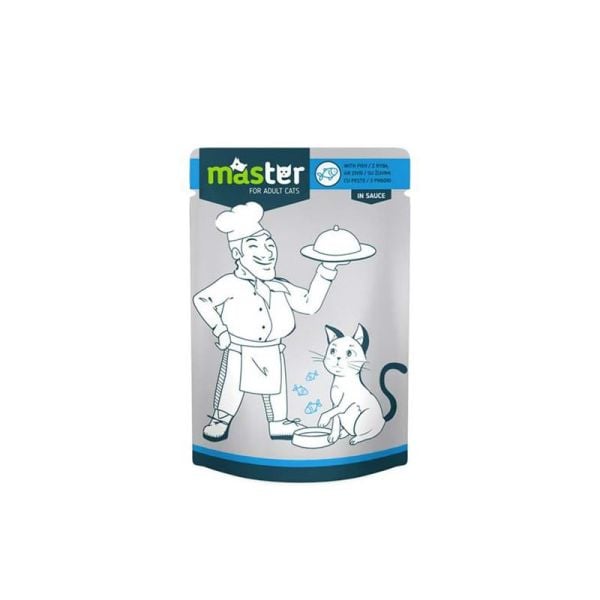 Master Balıklı Pouch Yaş Kedi Maması 80 Gr