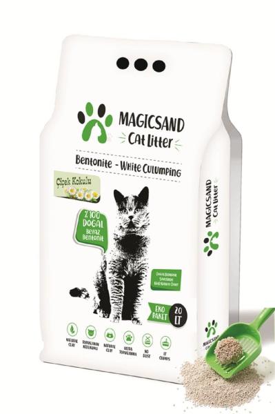 Magicsand Cat Litter Çiçek kokulu Kedi Kumu 20 lt İnce Taneli
