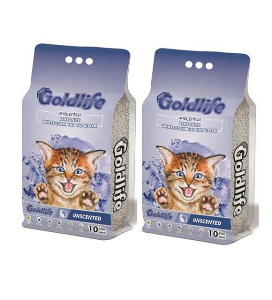 Goldlife Premium Kokusuz Kedi Kumu 10 Lt * 2 ADET