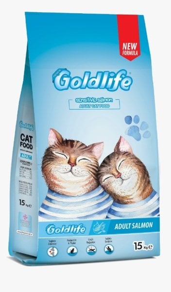 Goldlife Somonlu Kedi Maması 15 kg