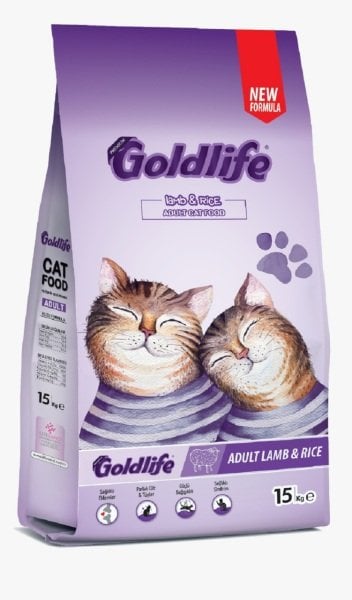 Goldlife Kuzu Etli Kedi Maması 15 Kg