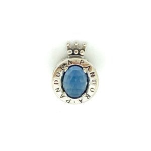 Crown Blue Stone Charm