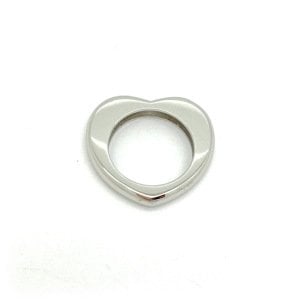 Rhodium Heart Ring -Small Boy-