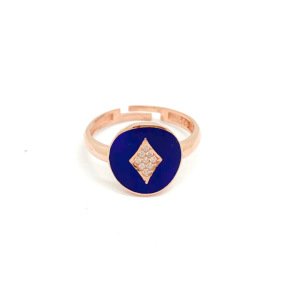 Emaille Navy Ring