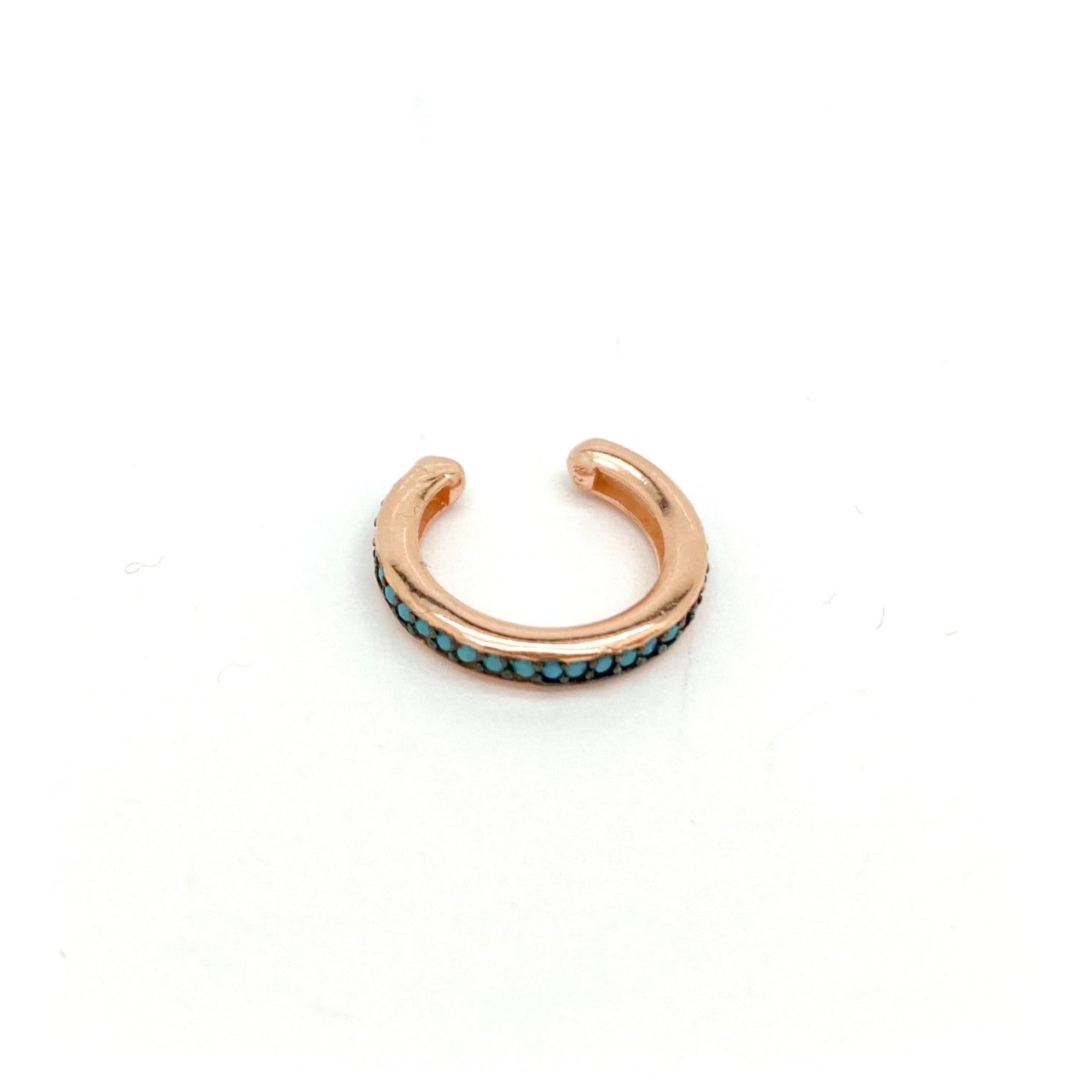 Thin Blue Stone Earrings Cartilage