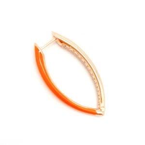 Oversized earrings Neon Orange
