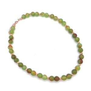 Green Natural Stone Necklace